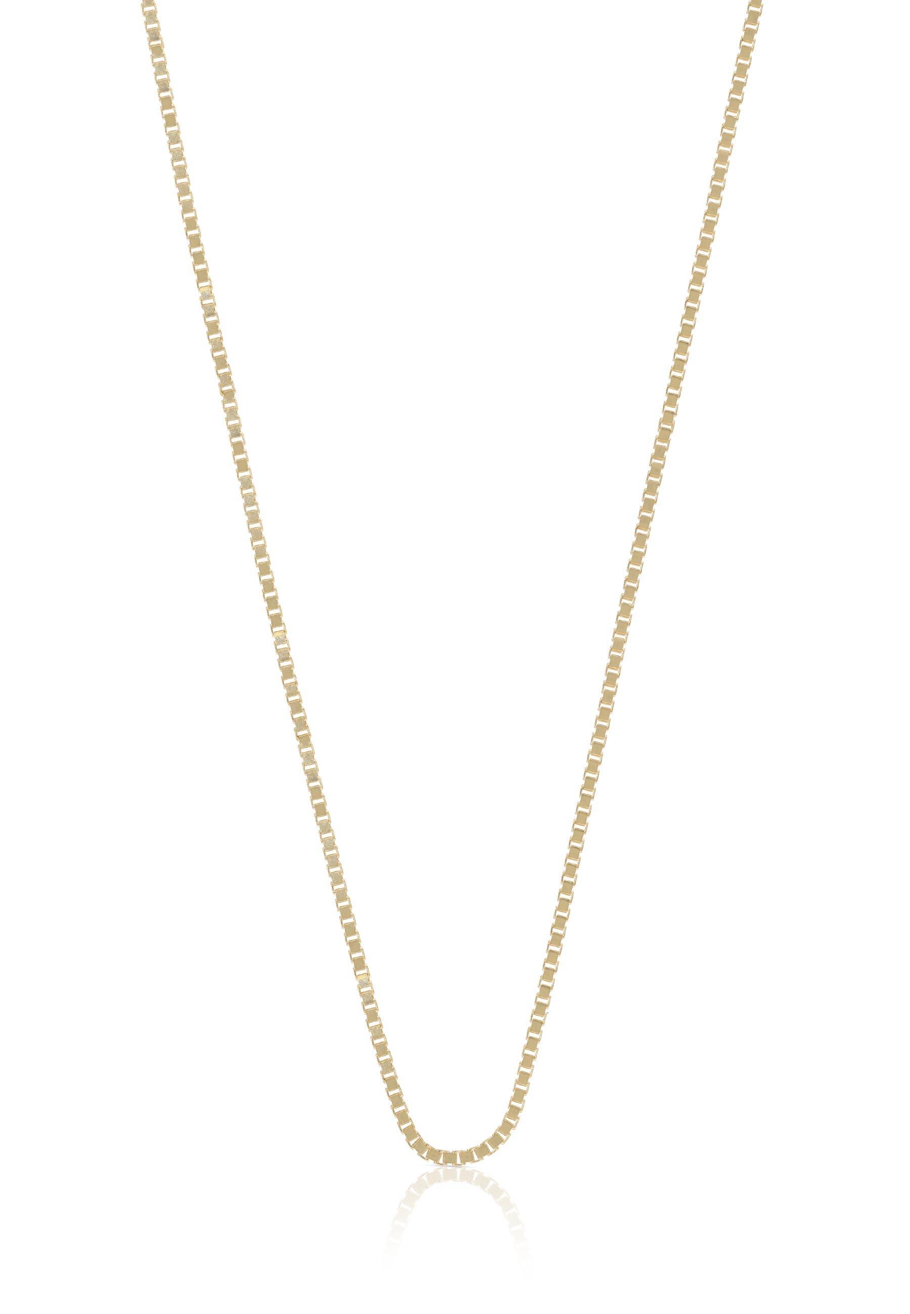 Collier Venezianer Gelbgold 750, 1mm, 40cm Damen Gelbgold 40cm von MUAU Schmuck