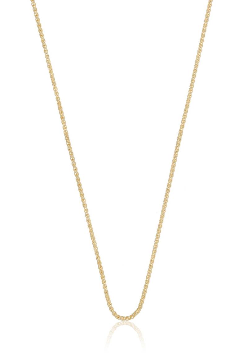 Collier Zopf Gelbgold 375, 1.2mm, 38cm Damen Gelbgold 38cm von MUAU Schmuck