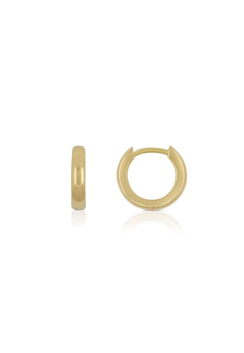 Creolen Gelbgold 750, 11mm Damen Gelbgold ONE SIZE von MUAU Schmuck