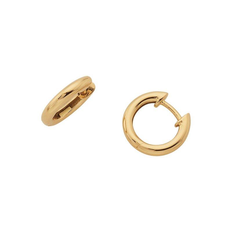 Creolen Gelbgold 750, 13mm Damen Gelbgold ONE SIZE von MUAU Schmuck