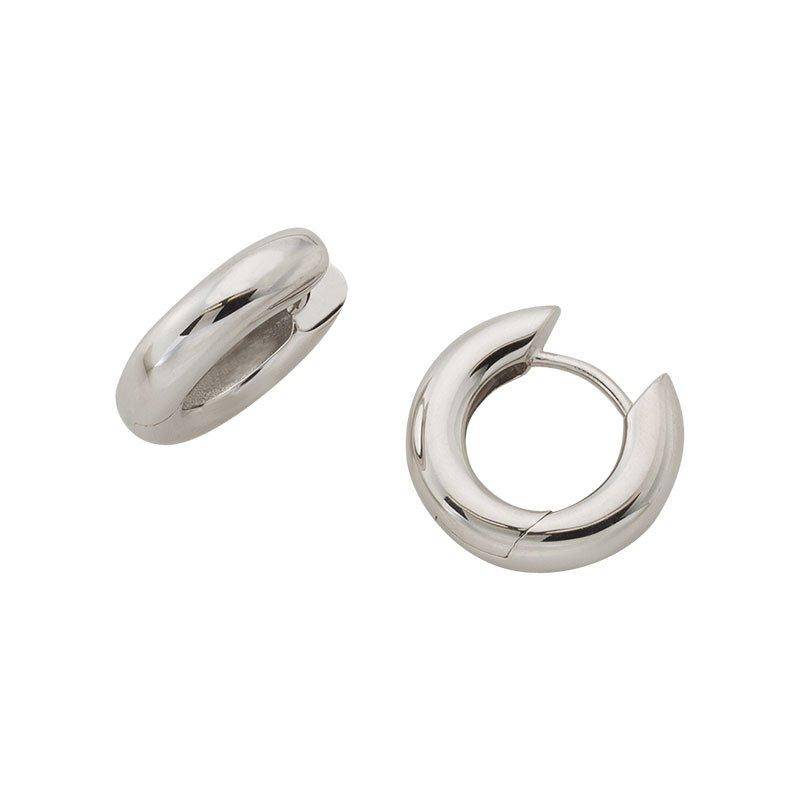 Creolen Weissgold 750, 16mm Damen Silber ONE SIZE von MUAU Schmuck