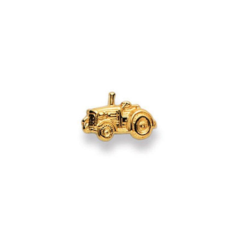 Einzel-ohrstecker Traktor Gelbgold 750, 8x12mm Damen Gelbgold ONE SIZE von MUAU Schmuck