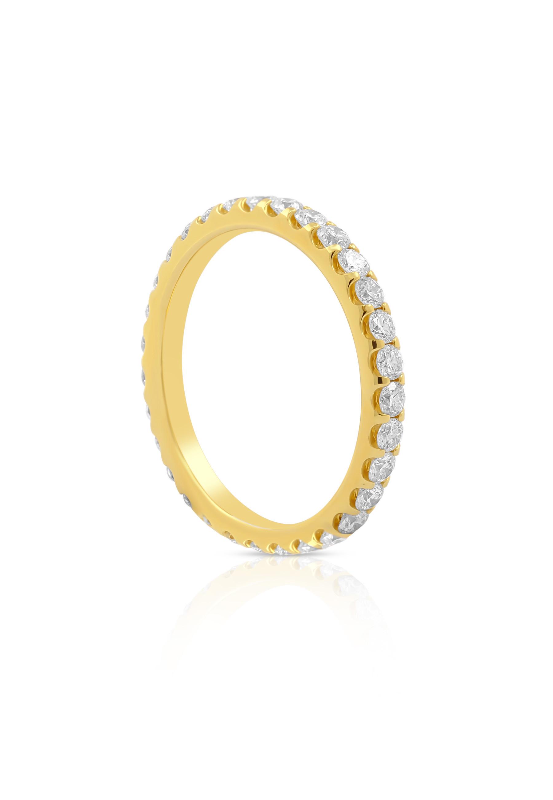 Mémoire Ring Diamant 1.00ct. Gelbgold 750 Damen Gelbgold 50 von MUAU Schmuck