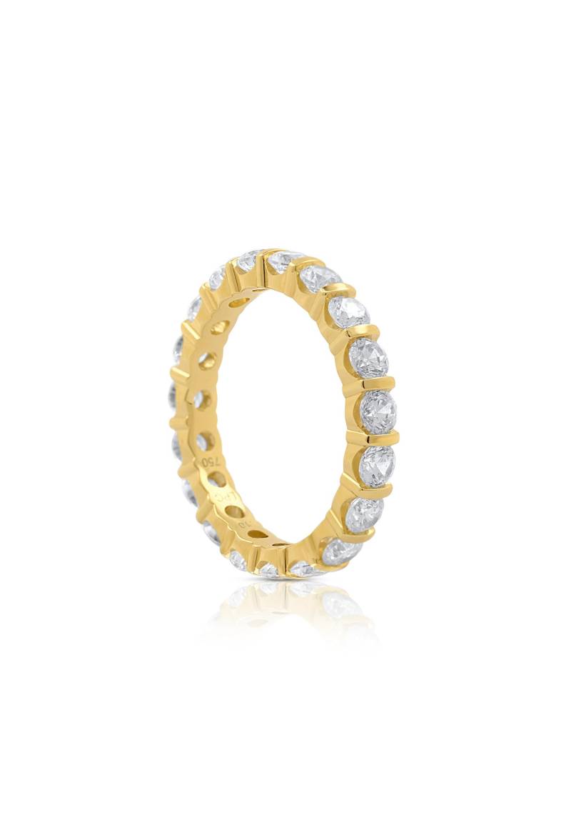 Memoire Ring Gelbgold 750 Zirkonia Damen Gelbgold 53 von MUAU Schmuck