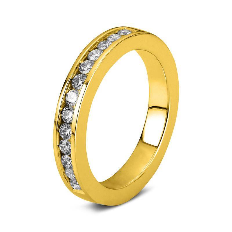 Mémoire-ring 585/14k Gelbgold Diamant 0.5ct. Damen Gelbgold ONE SIZE von MUAU Schmuck