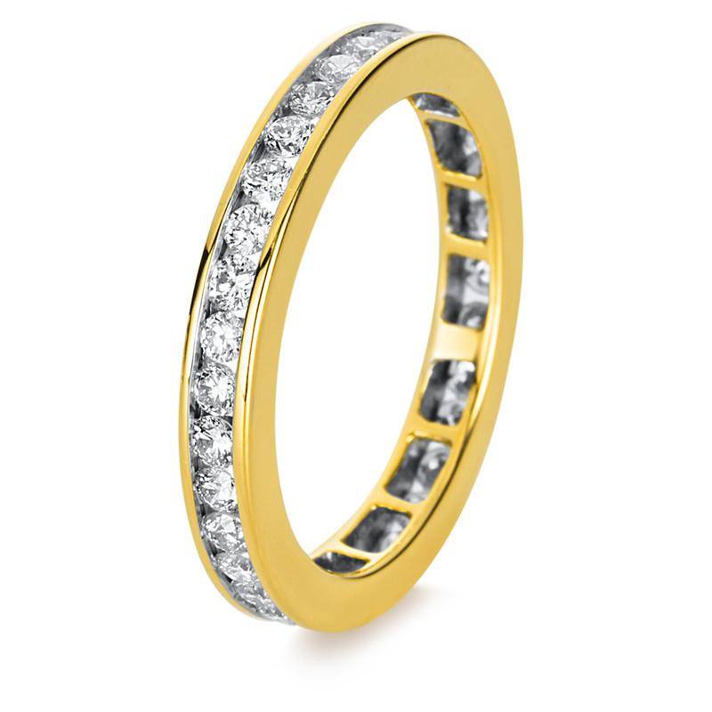 Mémoire-ring 750/18k Gelbgold Diamant 1.05ct. Damen Gelbgold ONE SIZE von MUAU Schmuck