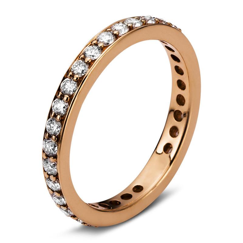 Mémoire-ring 750/18k Rotgold Diamant 0.55ct. Damen Gold ONE SIZE von MUAU Schmuck