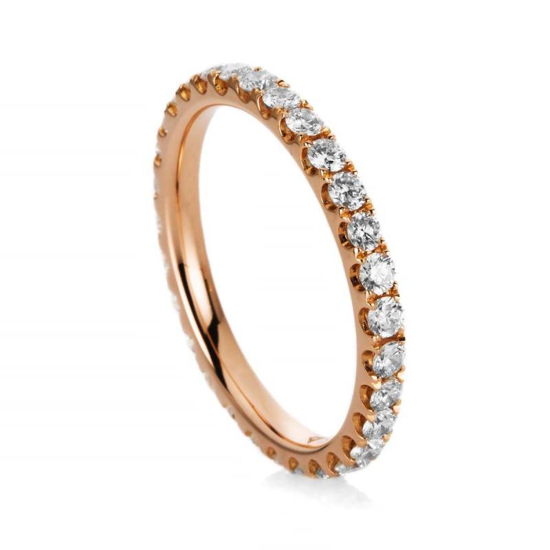 Mémoire-ring 750/18k Rotgold Diamant 0.95ct. Damen Gold 54 von MUAU Schmuck