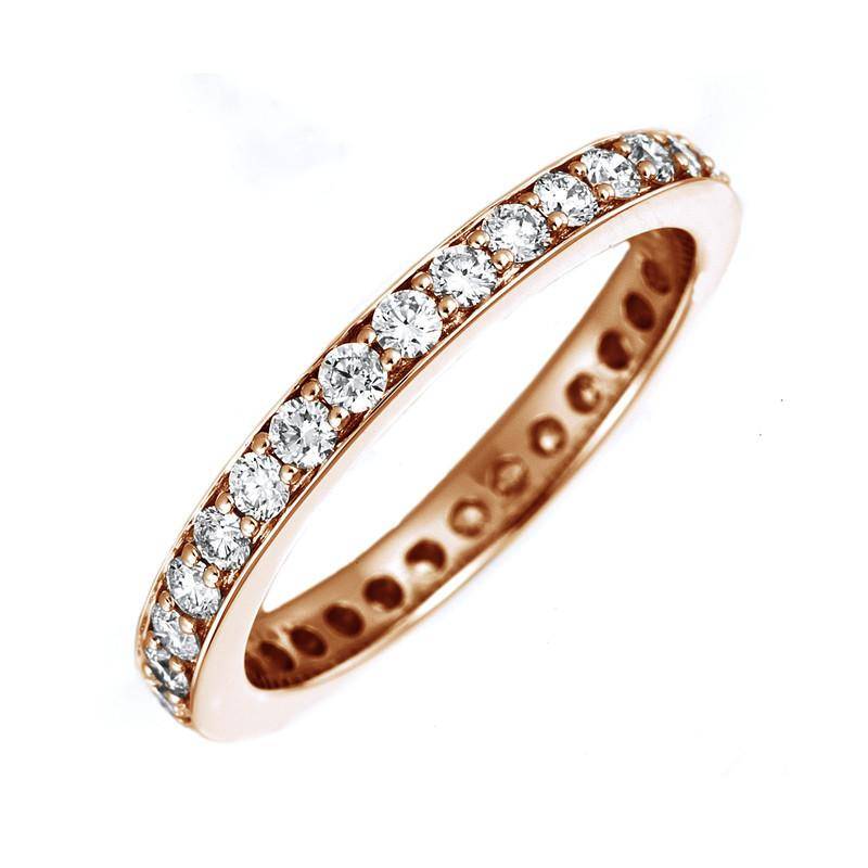 Mémoire-ring 750/18k Rotgold Diamant 1ct. Damen Gold 54 von MUAU Schmuck