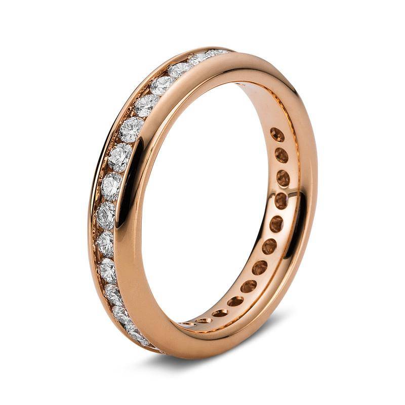 Mémoire-ring 750/18k Rotgold Diamant 1ct. Damen Gold ONE SIZE von MUAU Schmuck