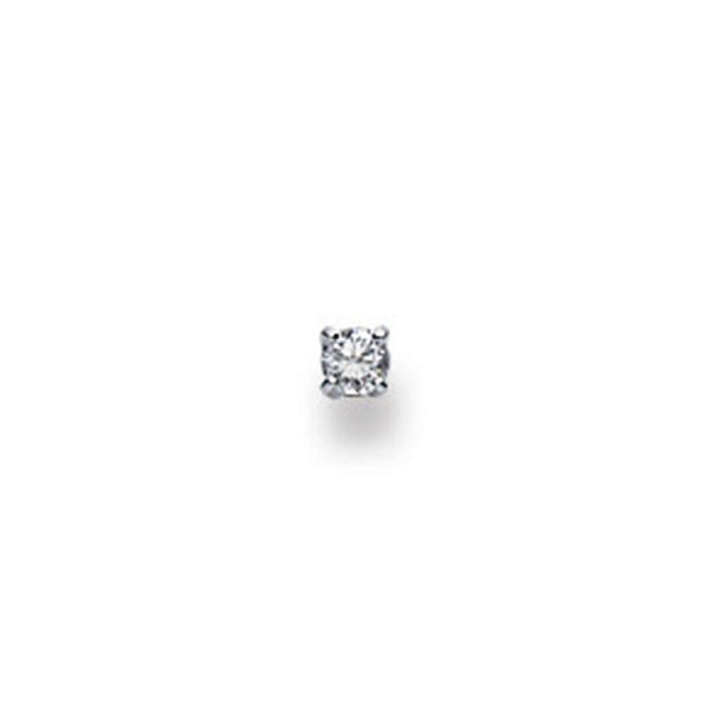 Nasenstecker Weissgold 750 Diamant 0.05ct. Damen Silber ONE SIZE von MUAU Schmuck