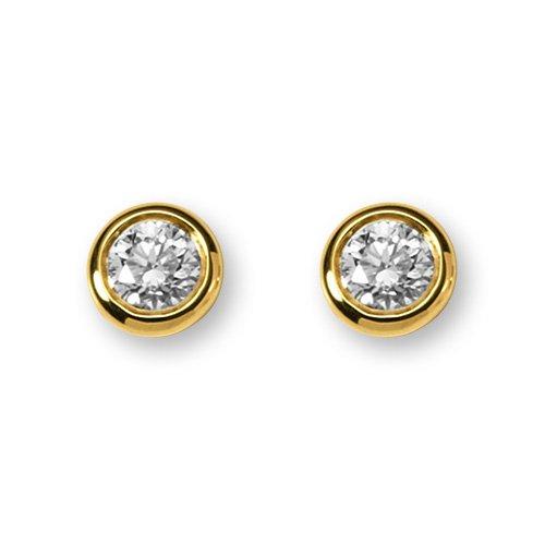 Ohrstecker Diamant 0.15ct. Gelbgold 750 Damen Gelbgold ONE SIZE von MUAU Schmuck