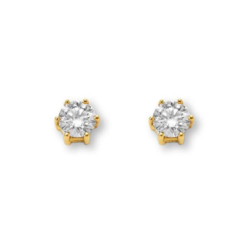 Ohrstecker Diamant 0.15ct. Gelbgold 750 Damen Gelbgold ONE SIZE von MUAU Schmuck