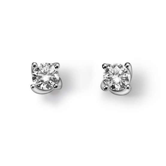 Ohrstecker Diamant 0.47ct. Weissgold 750 Damen Silber ONE SIZE von MUAU Schmuck