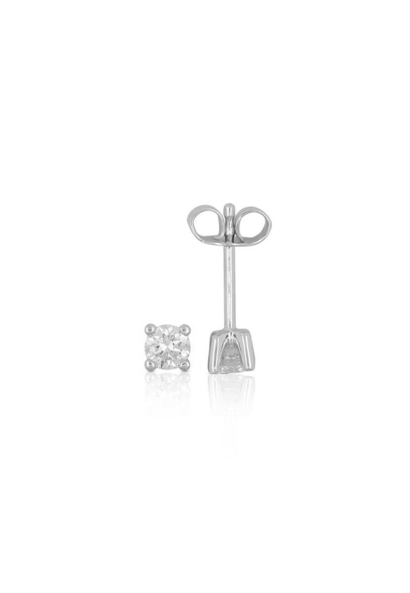 Ohrstecker Diamant 0.50ct. Weissgold 750 Damen Silber ONE SIZE von MUAU Schmuck