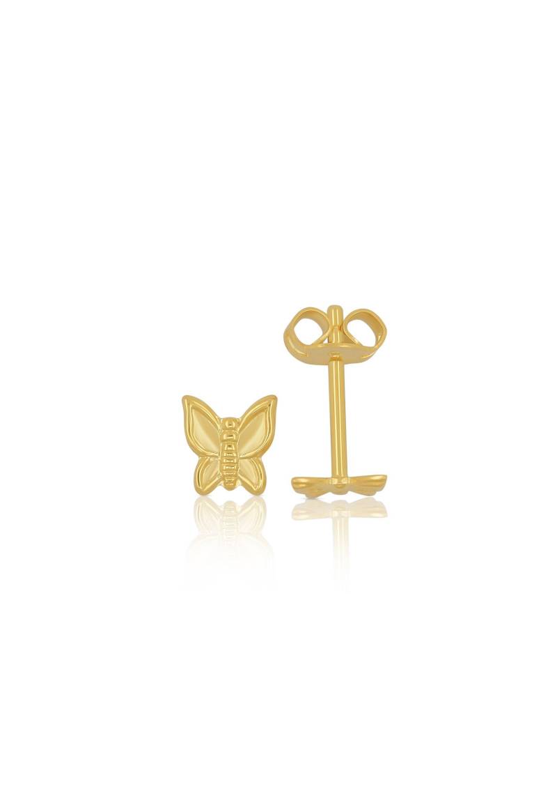 Ohrstecker Gelbgold 750, 6mm Damen Gelbgold ONE SIZE von MUAU Schmuck