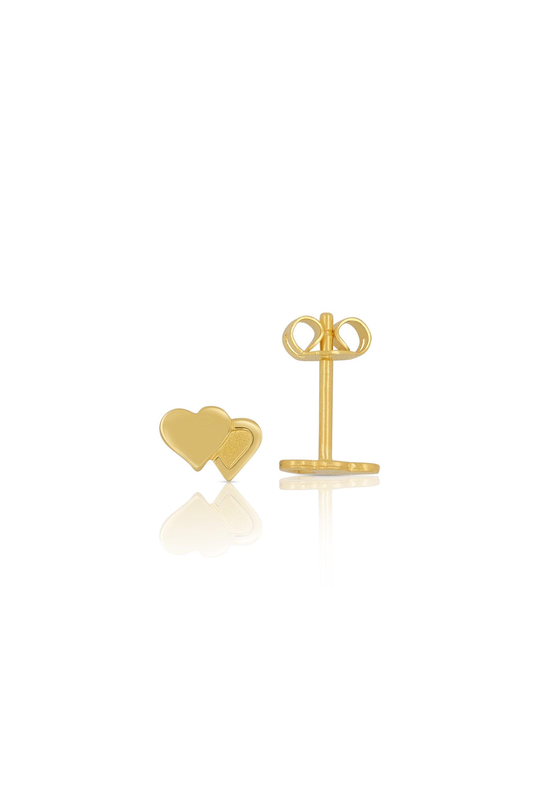 Ohrstecker Gelbgold 750, 6x7mm Damen Gelbgold ONE SIZE von MUAU Schmuck