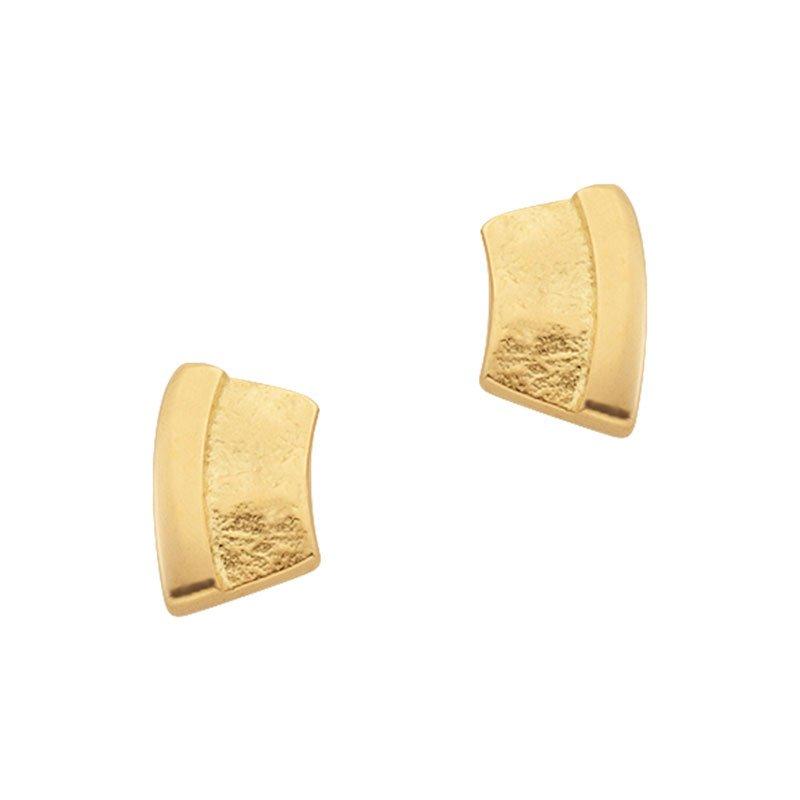 Ohrstecker Gelbgold 750, 8x5mm Damen Gelbgold ONE SIZE von MUAU Schmuck