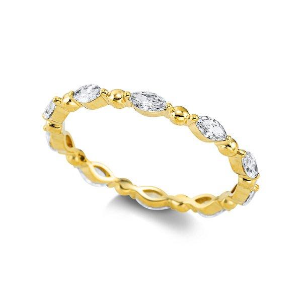 Ring 750/18k Gelbgold Diamant 0.65ct. Damen Gelbgold 54 von MUAU Schmuck