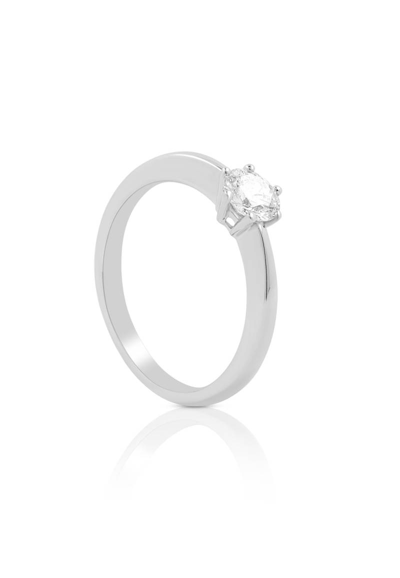 Solitaire Ring Diamant 0.50ct. Weissgold 750 Damen Silber 52 von MUAU Schmuck