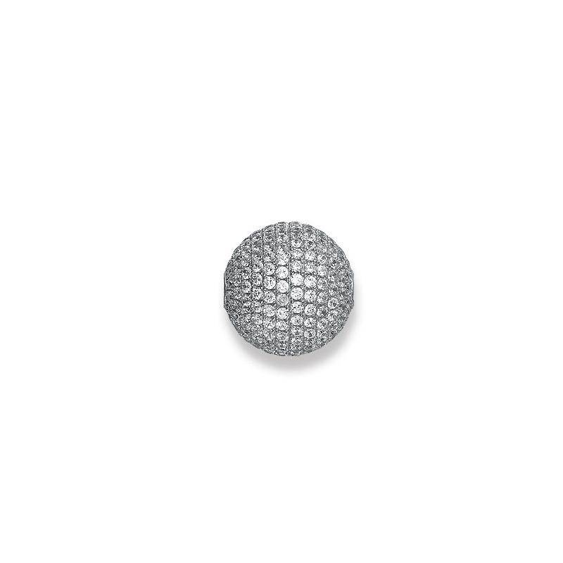 Verschluss Silber 925 Zirkonia, 12x12mm Damen Silber ONE SIZE von MUAU Schmuck