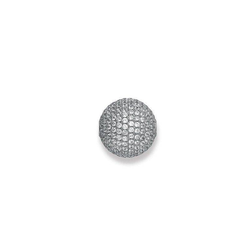 Verschluss Silber 925 Zirkonia, 16x16mm Damen Silber ONE SIZE von MUAU Schmuck