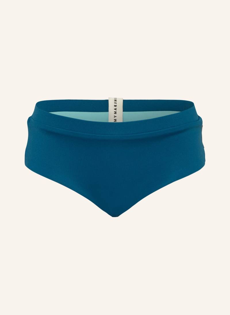 Mymarini Basic-Bikini-Hose Mini Zum Wenden Mit Uv-Schutz 50+ blau von MYMARINI