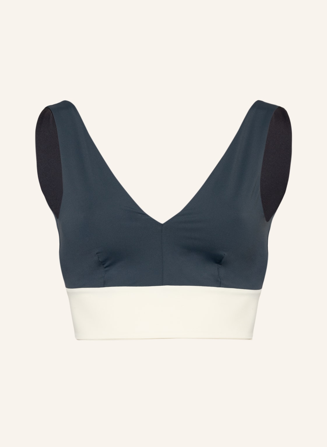 Mymarini Bralette-Bikini-Top Yogatop Zum Wenden Mit Uv-Schutz 50+ grau von MYMARINI