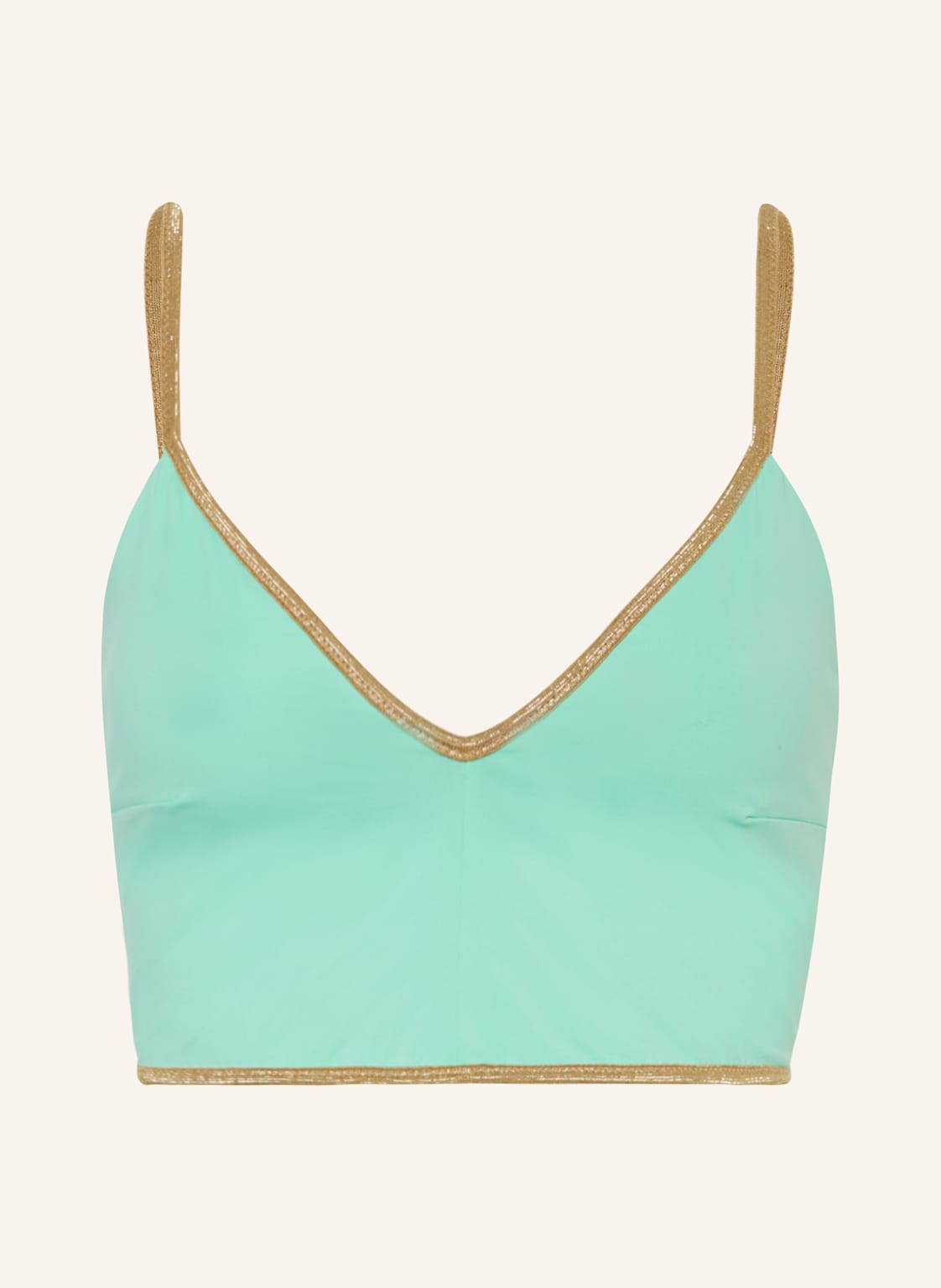 Mymarini Bustier-Bikini-Top Vacation Top Shine Zum Wenden Mit Uv-Schutz 50+ gruen von MYMARINI