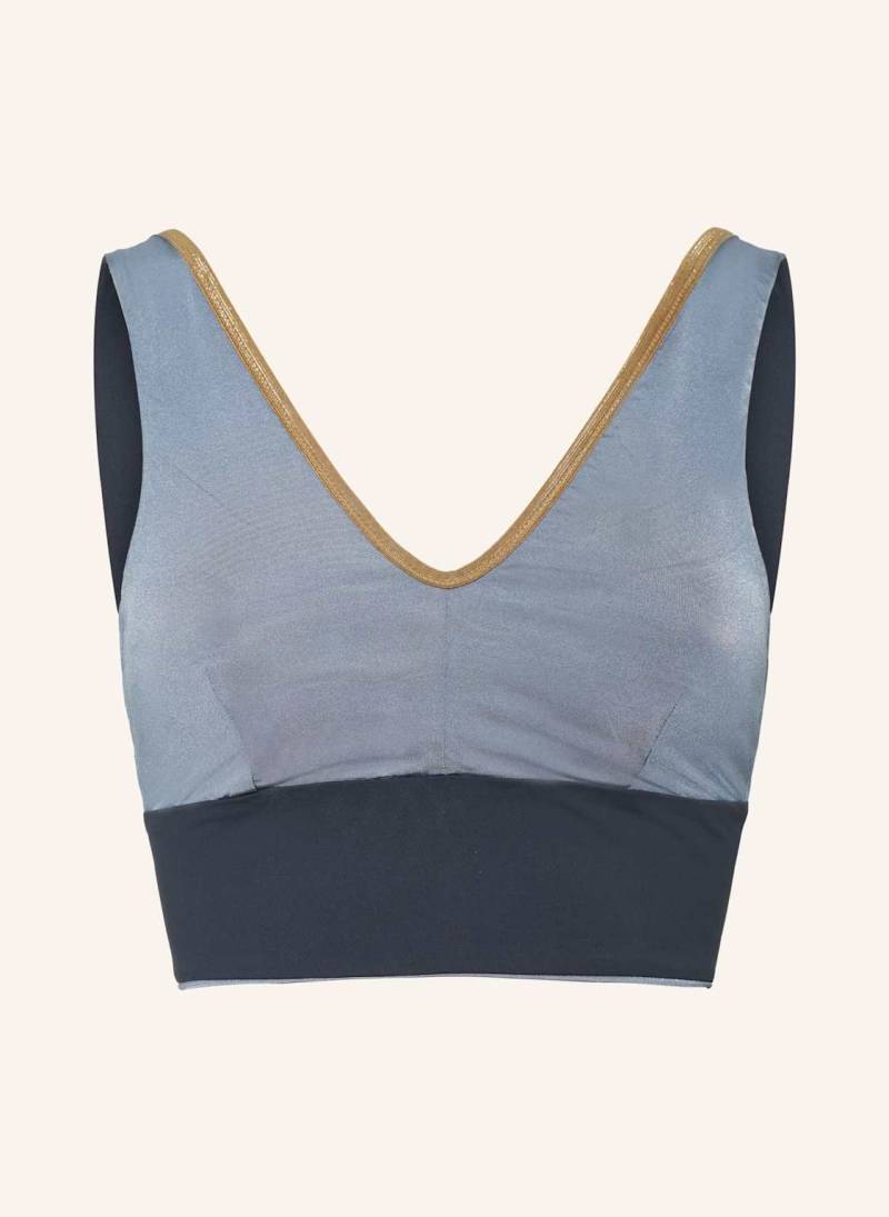 Mymarini Bustier-Bikini-Top Yoga Top Shine Zum Wenden Mit Uv-Schutz 50+ grau von MYMARINI