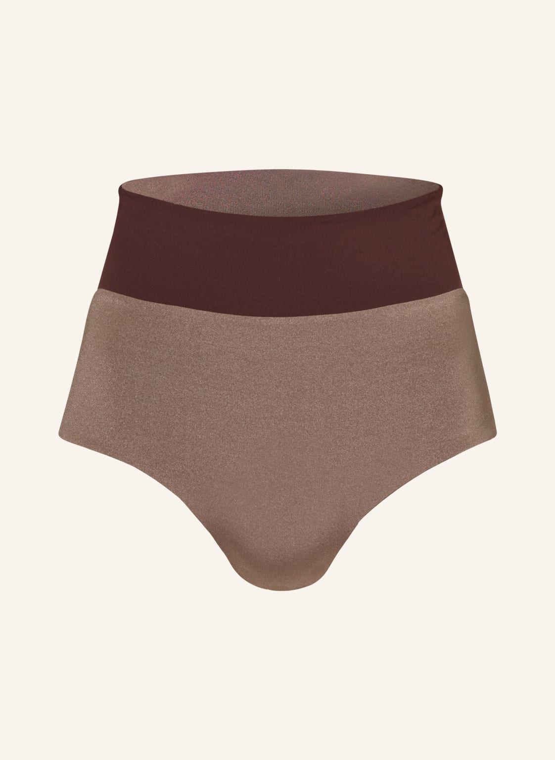 Mymarini High-Waist-Bikini-Hose Shine Zum Wenden Mit Uv-Schutz 50+ braun Mymarini High-Waist-Bikini-Hose Shine Zum Wenden Mit Uv-Schutz 50+ braun von MYMARINI