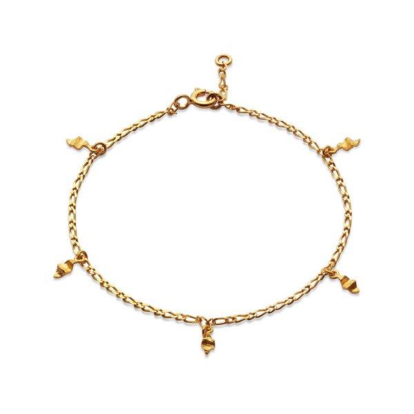 Armband Damen Gold 17.5CM von Maanesten