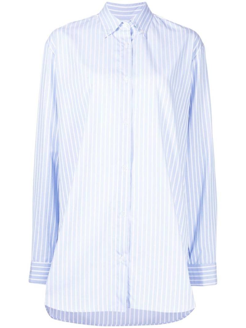 Macgraw Critic striped oversized shirt - Blue von Macgraw