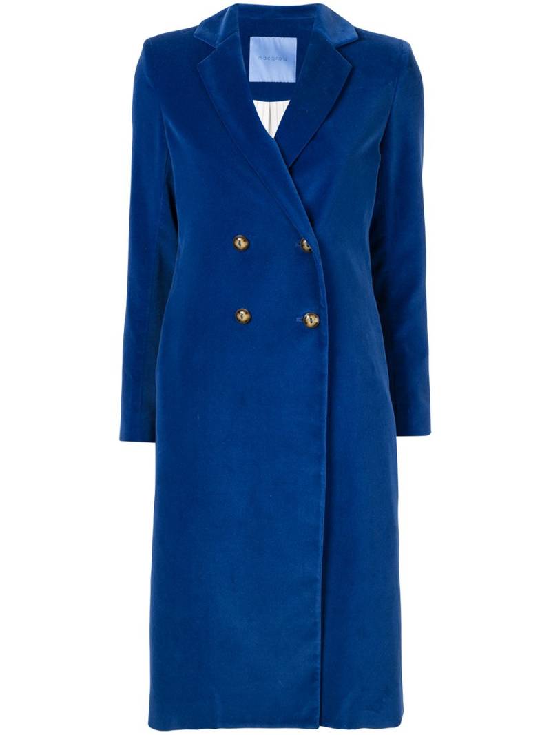 Macgraw double-breasted midi coat - Blue von Macgraw