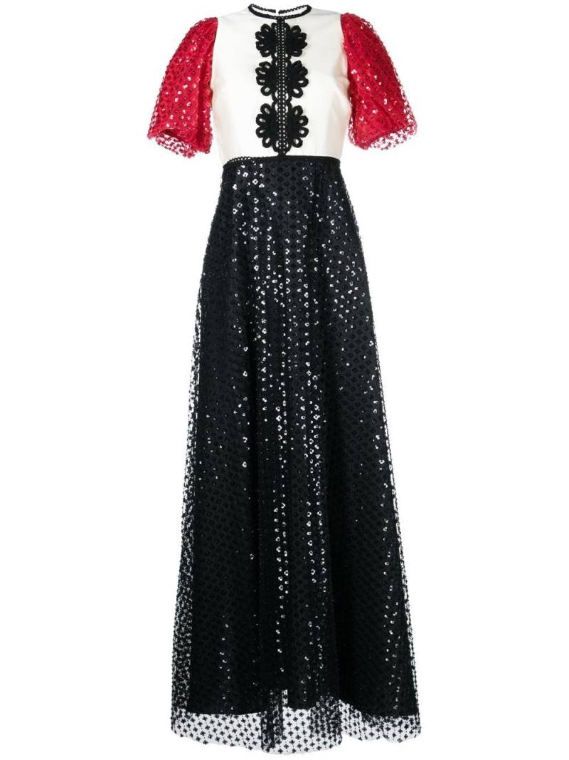 Macgraw sequin-embellished gown dress - Black von Macgraw