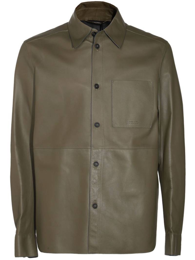 Mackage faux-leather shirt jacket - Green von Mackage