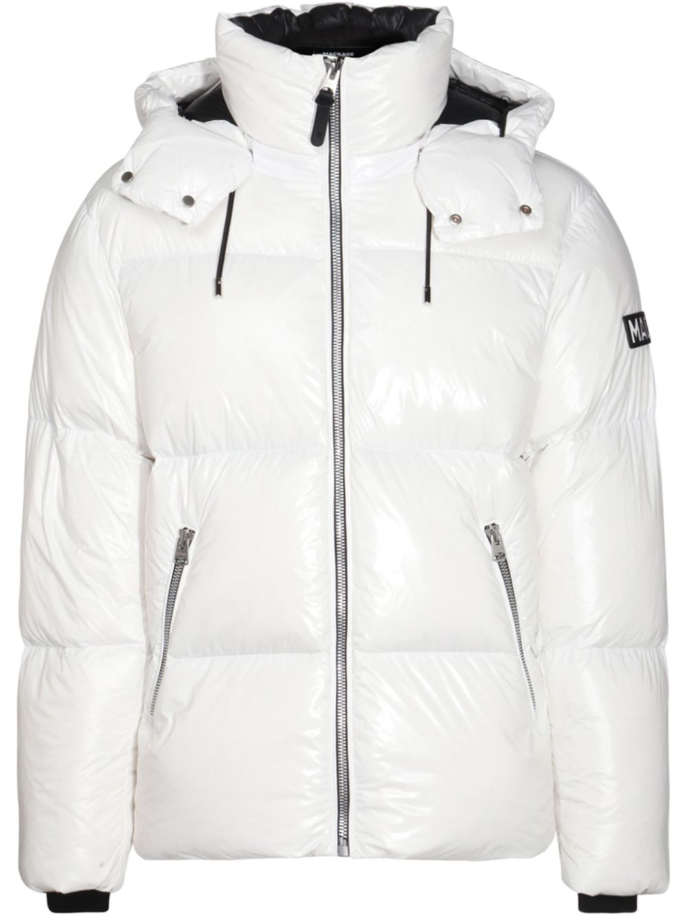 Mackage logo patch down jacket - White von Mackage