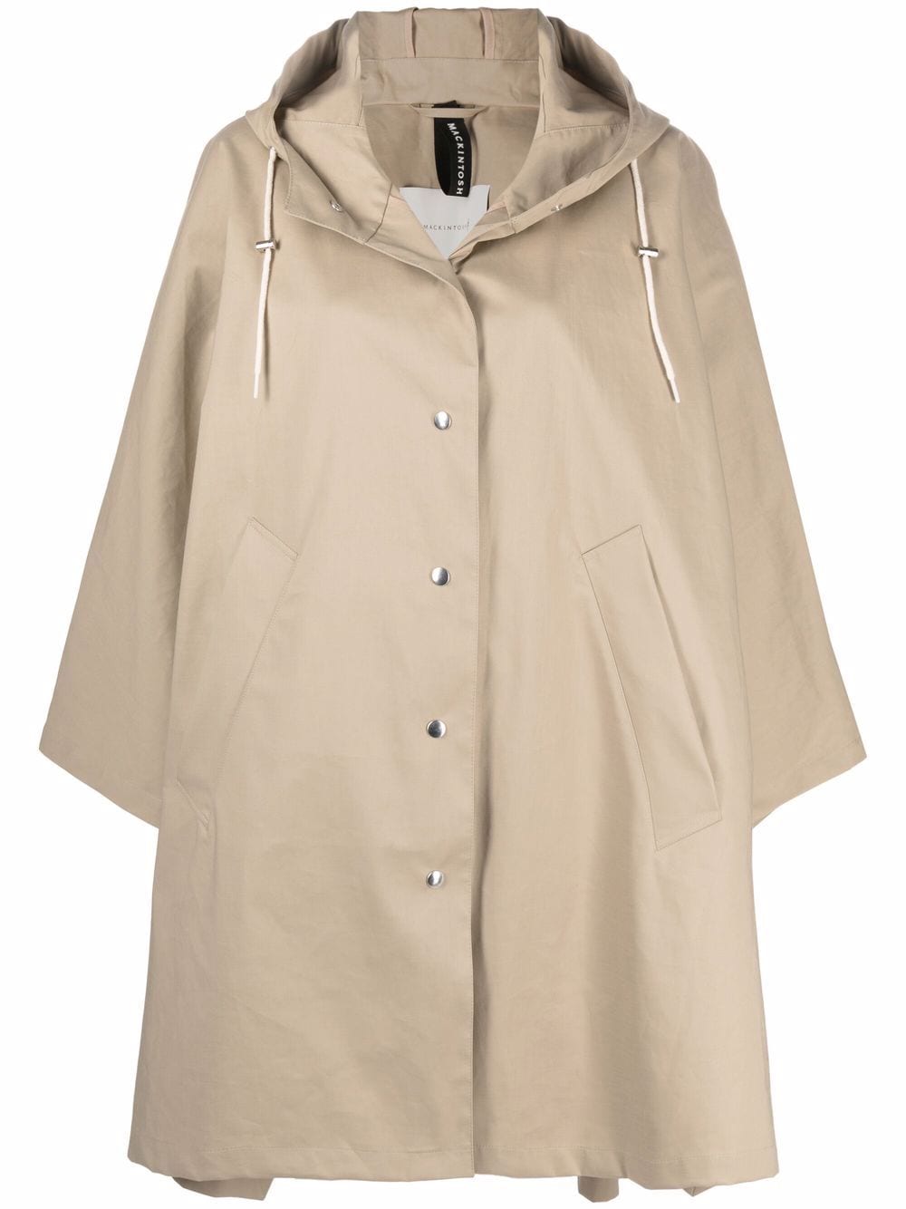 Mackintosh Boni oversized hooded poncho - Neutrals von Mackintosh