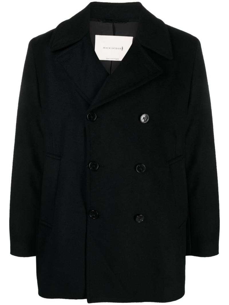 Mackintosh Dalton double-breasted wool peacoat - Black von Mackintosh