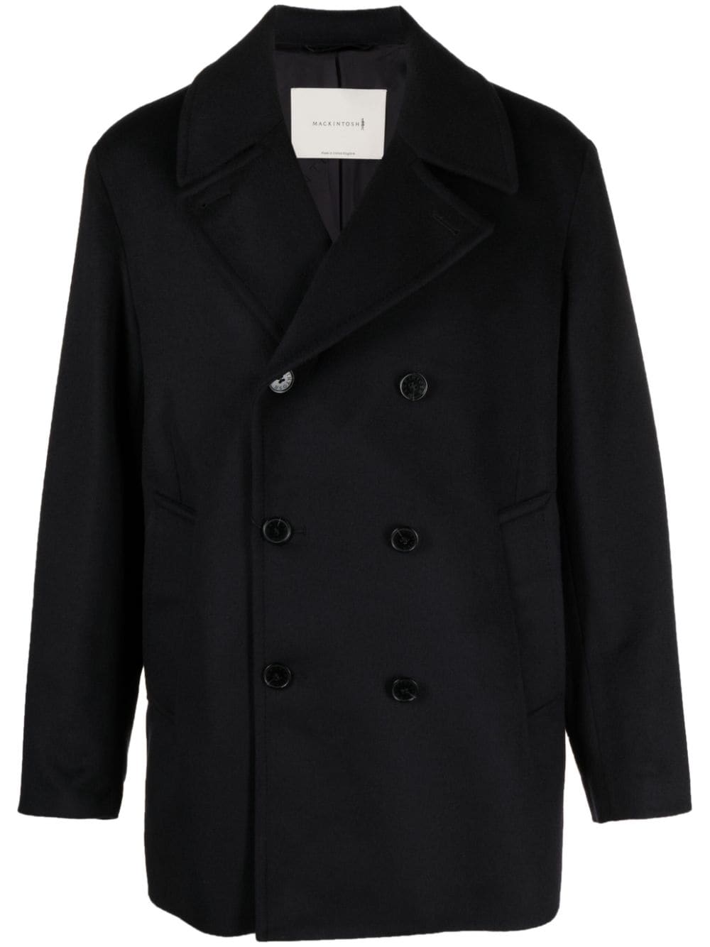 Mackintosh Dalton double-breasted wool peacoat - Blue von Mackintosh