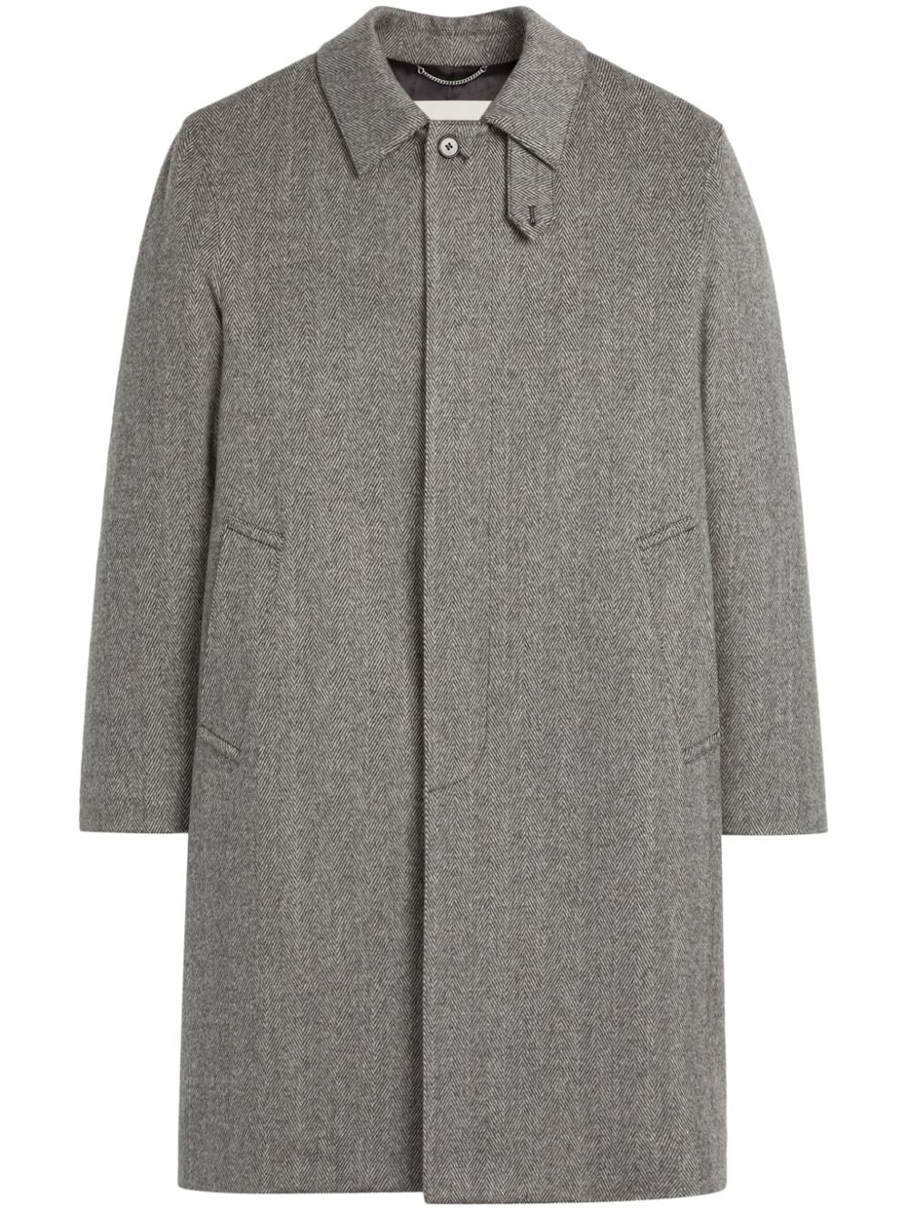 Mackintosh Dunkeld herringbone coat - Grey von Mackintosh