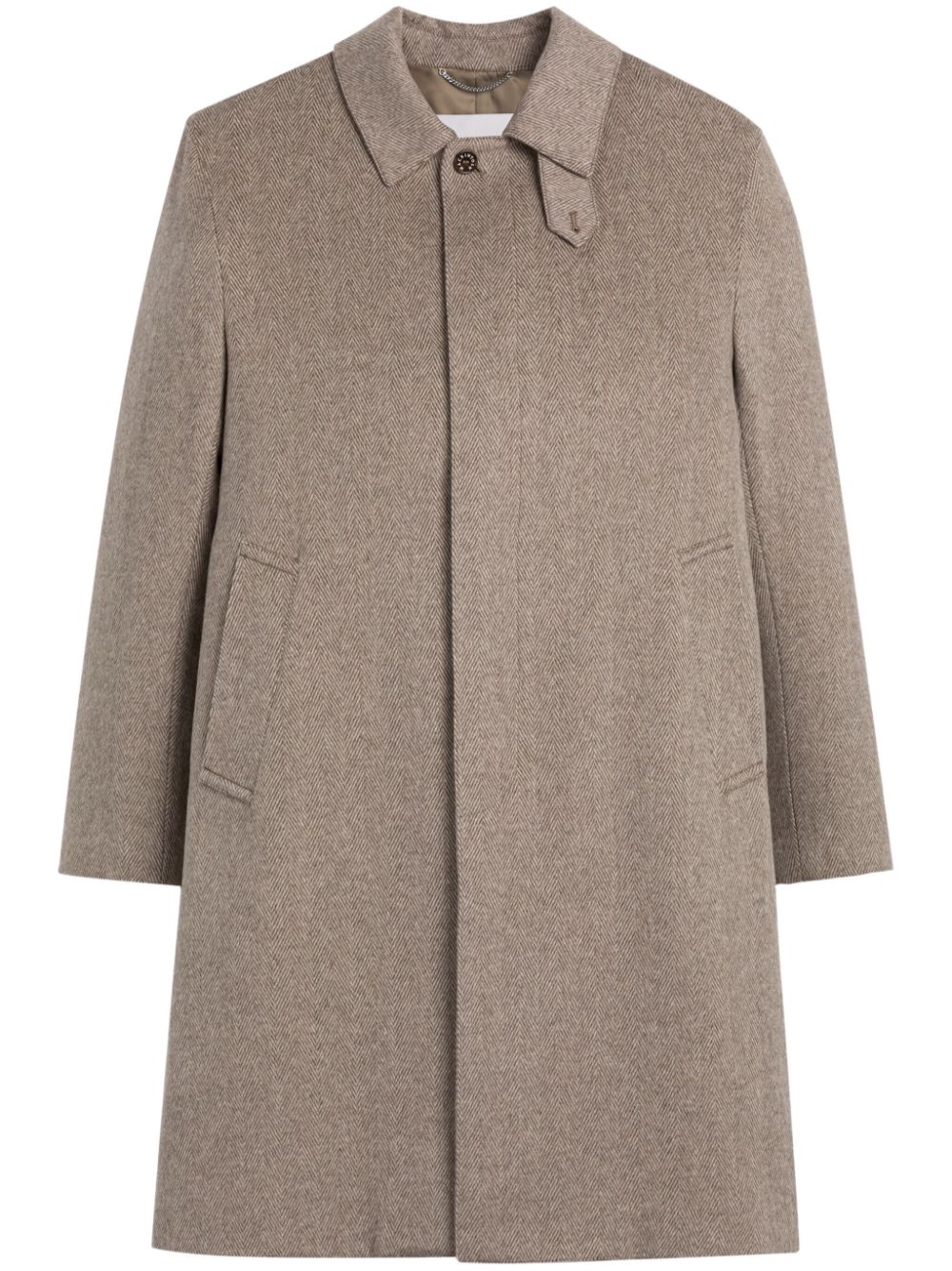 Mackintosh Dunkeld herringbone coat - Neutrals von Mackintosh