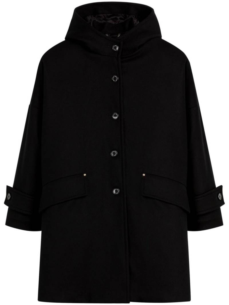 Mackintosh Humbie Hood overcoat - Black von Mackintosh