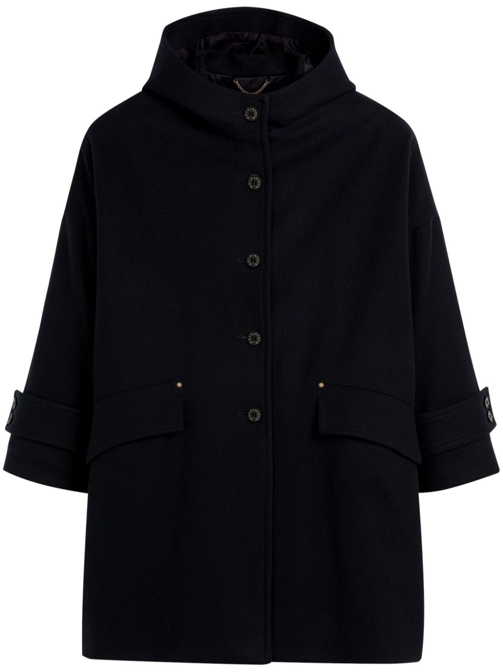 Mackintosh Humbie Hood overcoat - Blue von Mackintosh