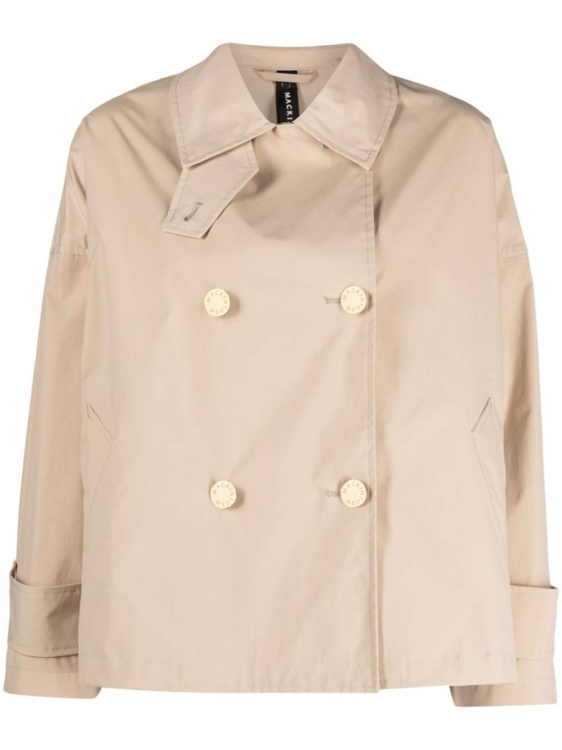 Mackintosh Humbie Putty double-breasted overcoat - Neutrals von Mackintosh