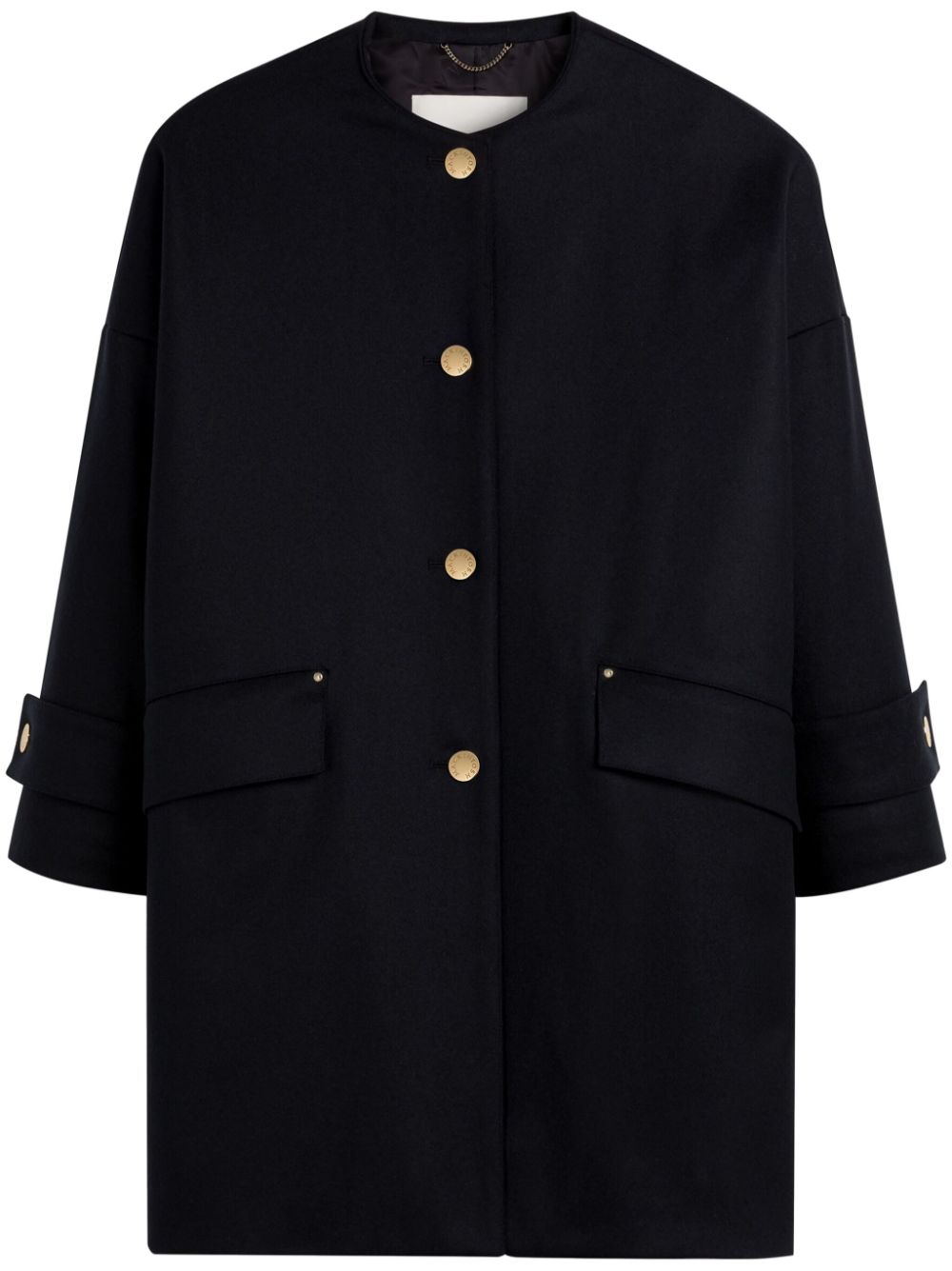 Mackintosh Humbie collarless coat - Blue von Mackintosh