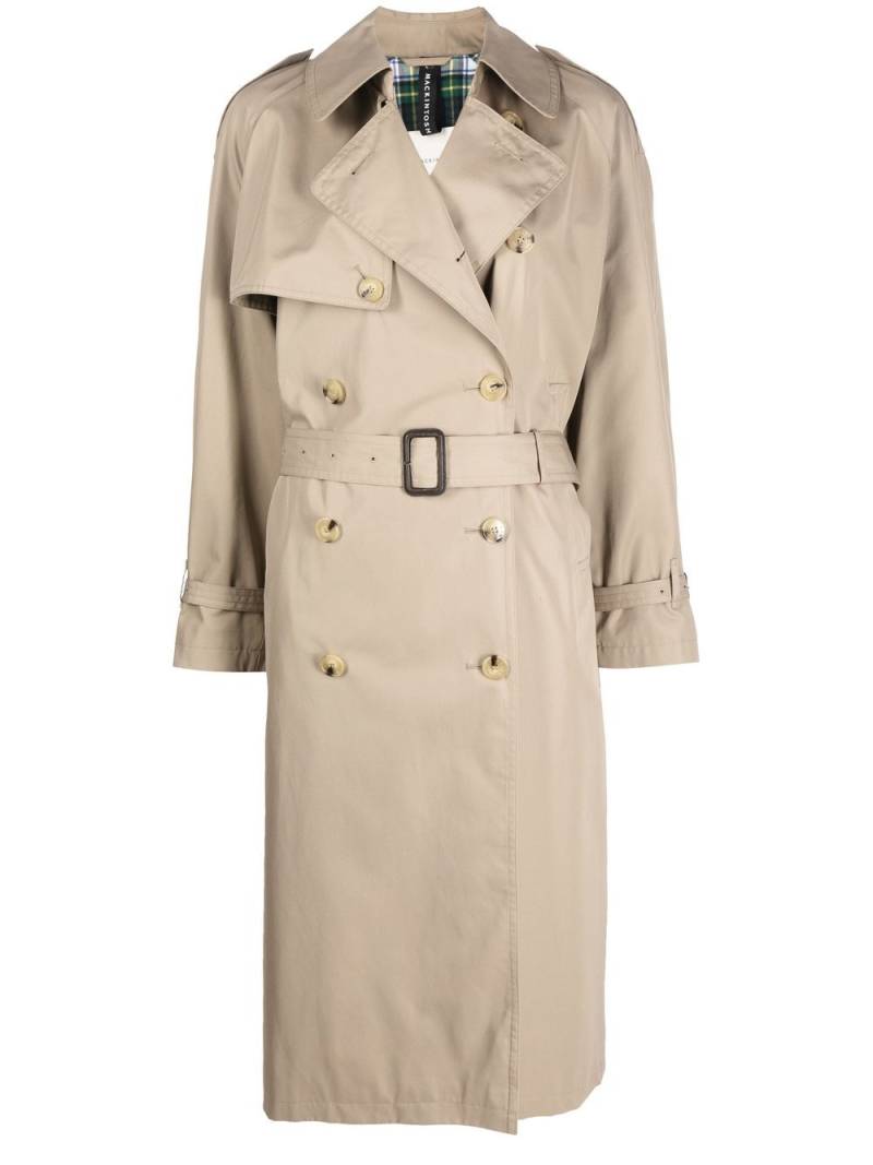 Mackintosh JAMIE gabardine-weave trench coat - Brown von Mackintosh