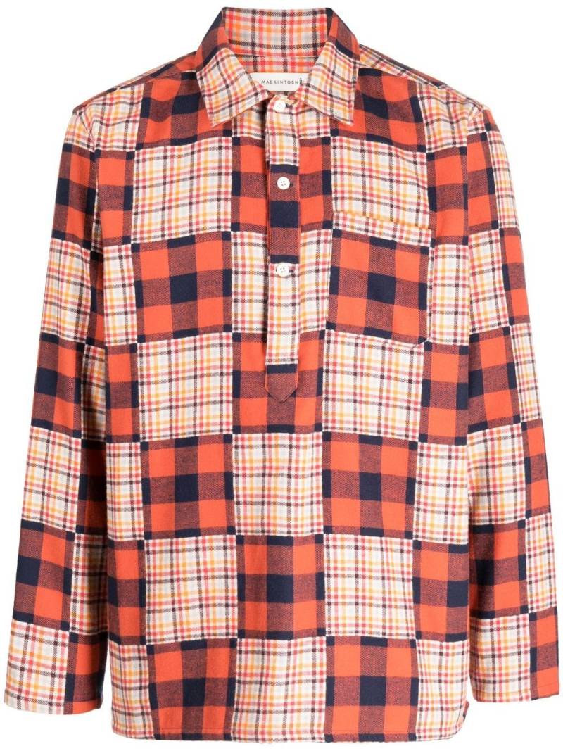 Mackintosh Jaffa bonded-cotton checked shirt - Orange von Mackintosh