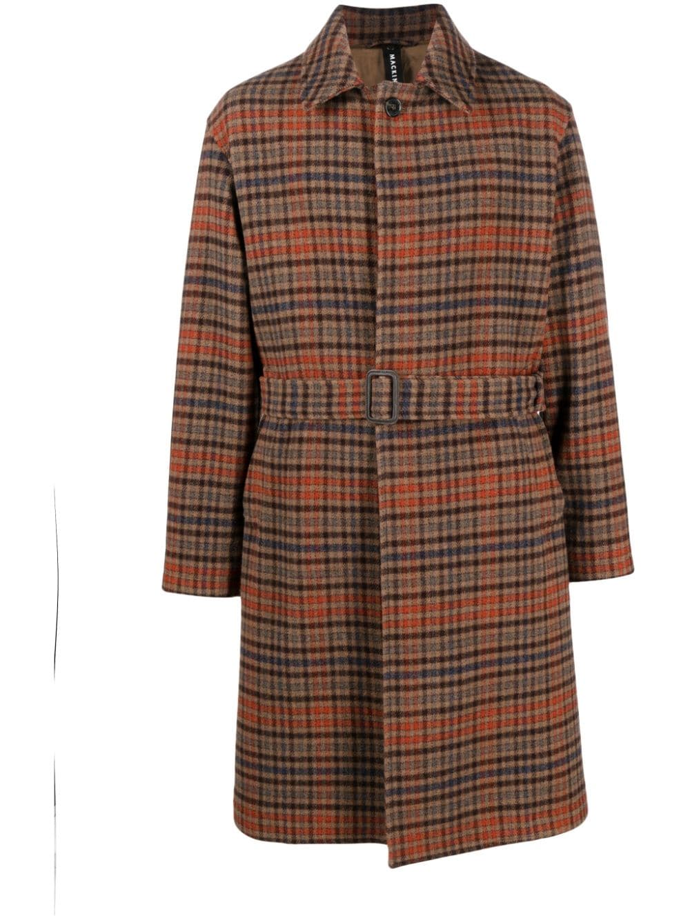 Mackintosh Milan check-pattern wool coat - Brown von Mackintosh