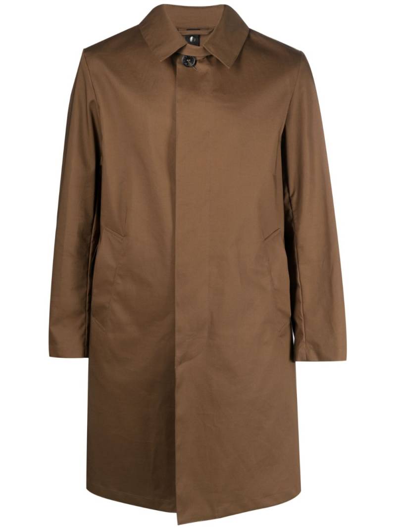 Mackintosh Manchester button-up cotton raincoat - Brown von Mackintosh